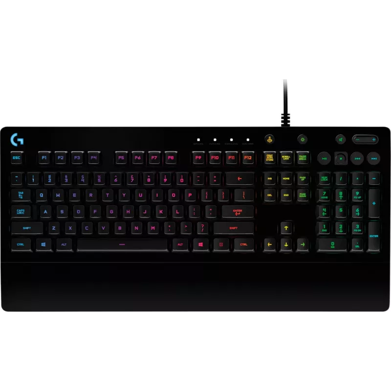 Logitech G G213 Prodigy - pełnowymiarowa (100%) - USB - przełącznik mechaniczny - QWERTY - RGB-LED - Czarny
