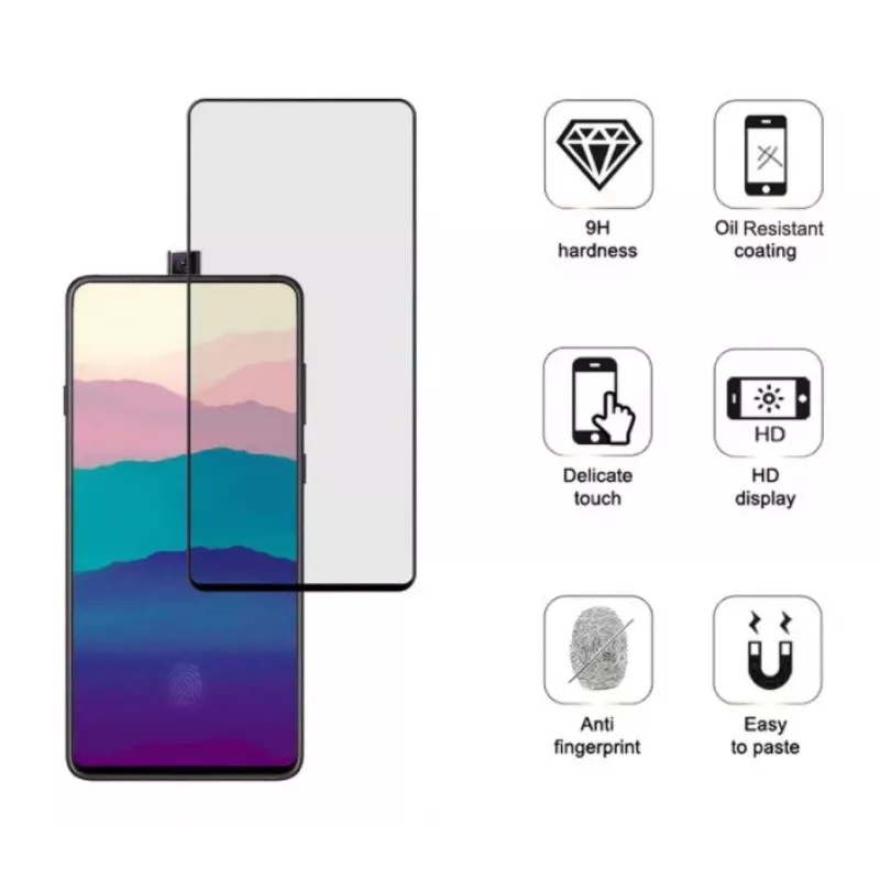 Szkło hartowane Tellur na ekran do Samsung Galaxy A90 2.5D Full Glue Czarna ramka