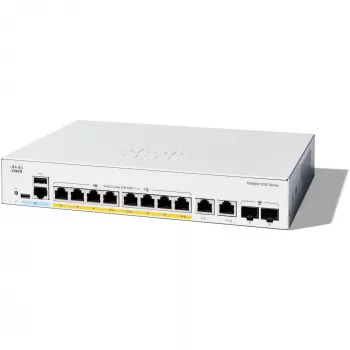 CISCO Catalyst 1200 8-Port Switch / PoE+ z budżetem mocy 120 W / 2 x 1G SFP Uplinks (C1200-8FP-2G)