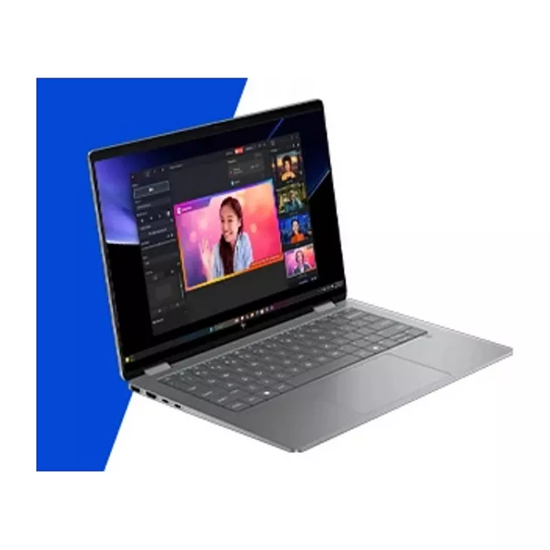 HP OmniBook X Flip Next Gen AI Laptop 14-fm0056ng - Konstrukcja typu Flip - Intel Core Ultra 5 226V / 2,1 GHz - Windows 11 Home - Arc Graphics 130V - 16 GB RAM - 512 GB SSD NVMe - 35,6 cm (14 inch)