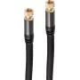 shiverpeaks BS20-55025 Kabel koncentryczny 1 m F Czarny (BS20-55025)