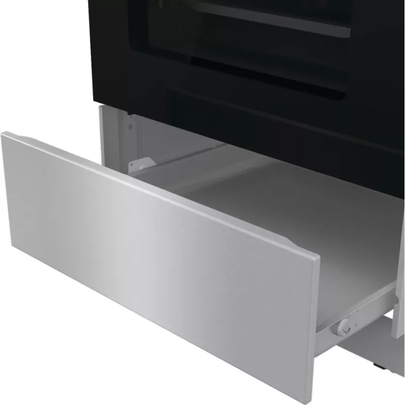 Gorenje GKS5C71XF Wolnostojąca kuchenka z piekarnikiem Srebrny