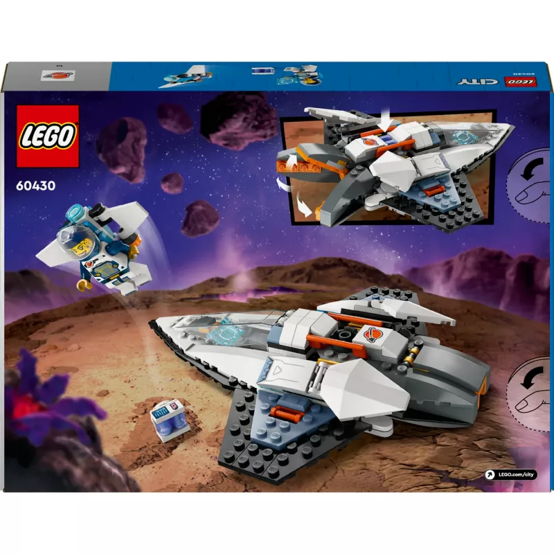LEGO City zabawka konstrukcyjna Statek kosmiczny 60430 — 240 elementów, 1 minifigurka, wiek 6+, 170×220×40 mm