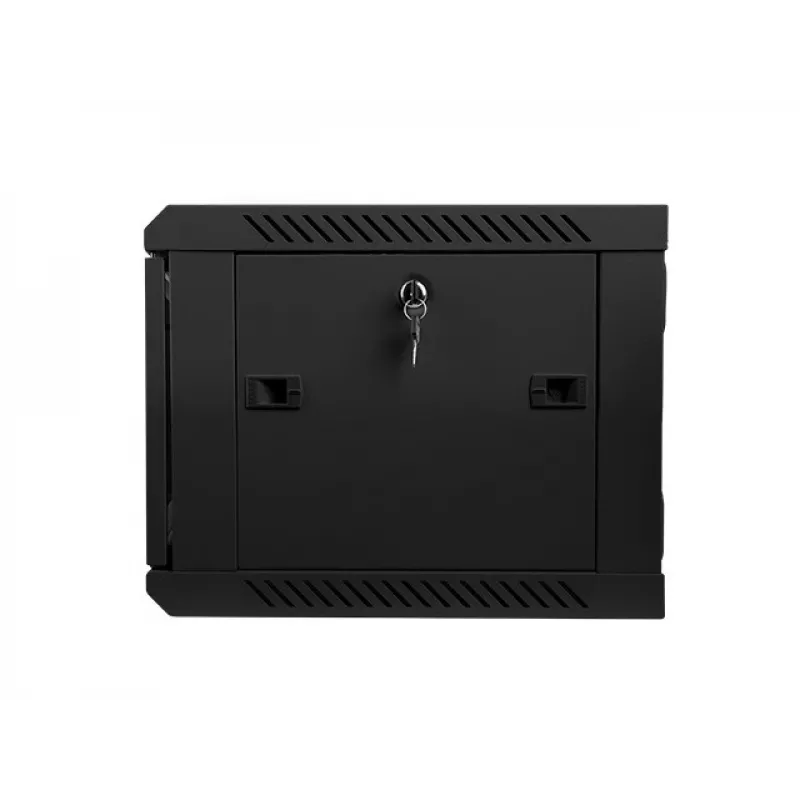 Szafa ścienna LANBERG WF01-6406-10B, 6U, 19 cali, 600×374×450 mm, czarna, 60 kg