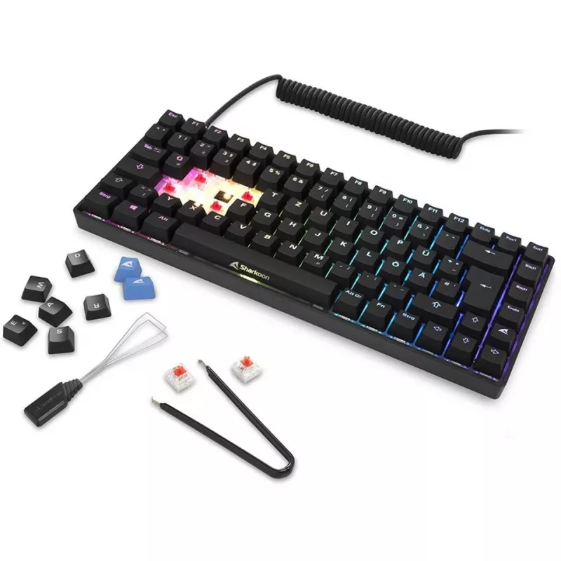 Klawiatura gamingowa Sharkoon SKILLER SGK50 S3 USB QWERTZ niemiecka czarna
