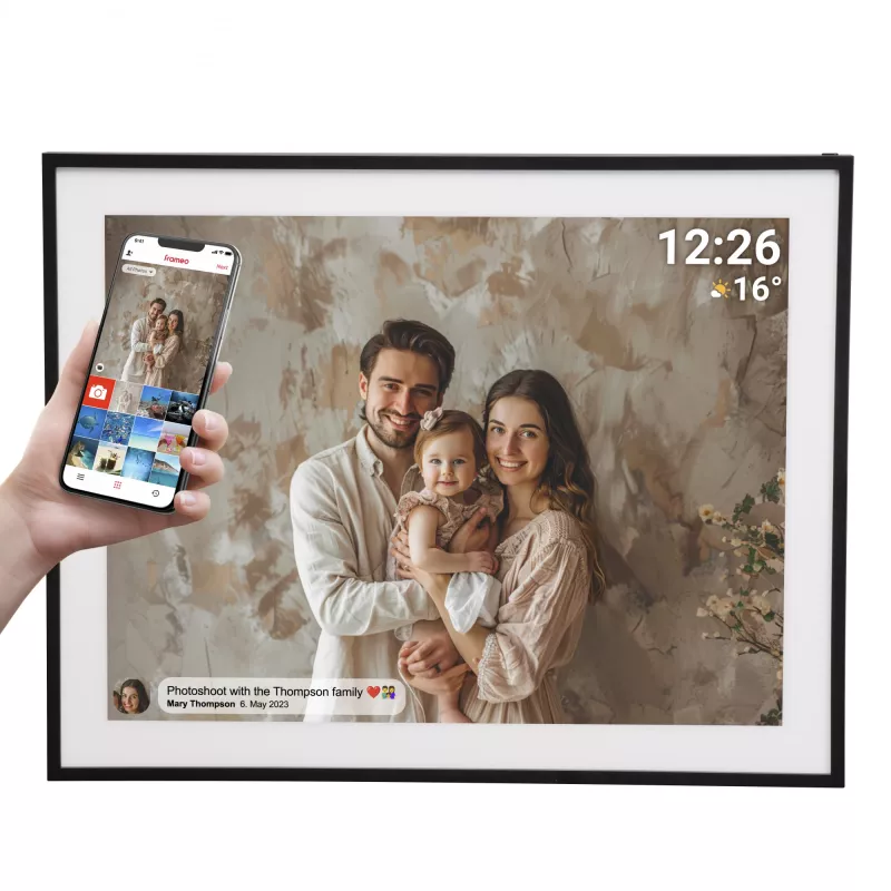 Cyfrowa ramka Denver FRAMEO 19 32GB czarna