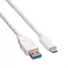 VALUE - Kabel USB - USB 3.0 (M) na USB typu C (M) - 5 V - 900 mA - 50 cm - Biały (11.99.9010)