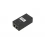 Zasilacz PoE Extralink POE-24-24W-G 24V 1A 24W Gigabit, wewnętrzny, czarny, kabel AC w zestawie