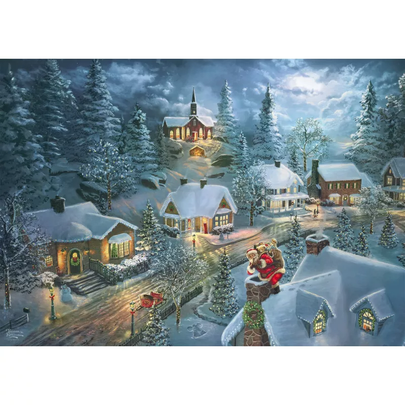 Schmidt Spiele Thomas Kinkade Studios “Santa's Silent Night” puzzle 1000 elementów