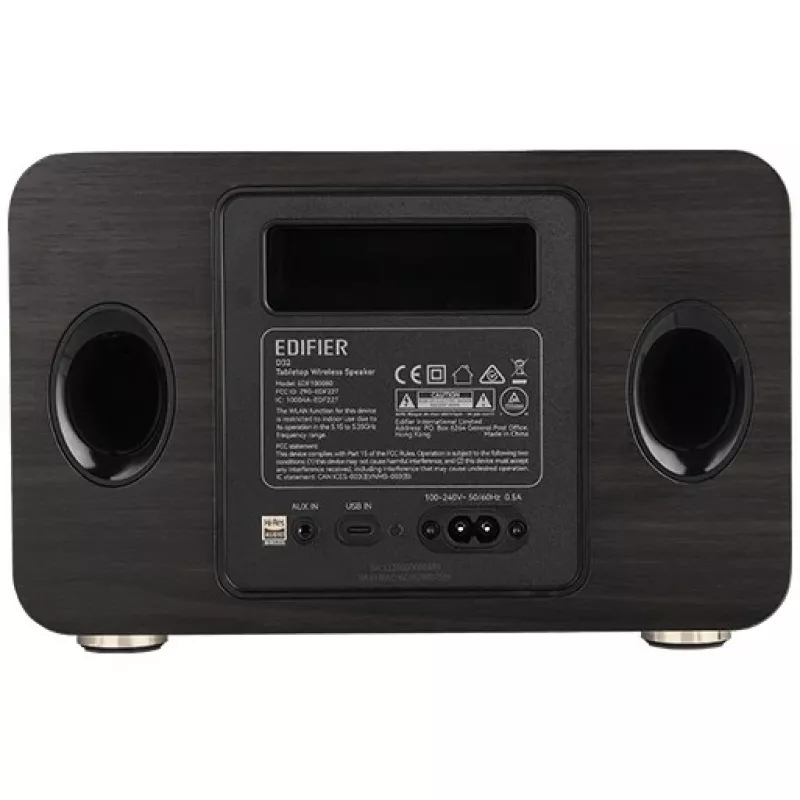 Edifier Głośnik stołowy bezprzewodowy | D32 | 60 W | Bluetooth | Czarny orzech | Połączenie bezprzewodowe
