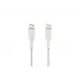 Kabel pleciony USB-C na USB-C 1m Biały