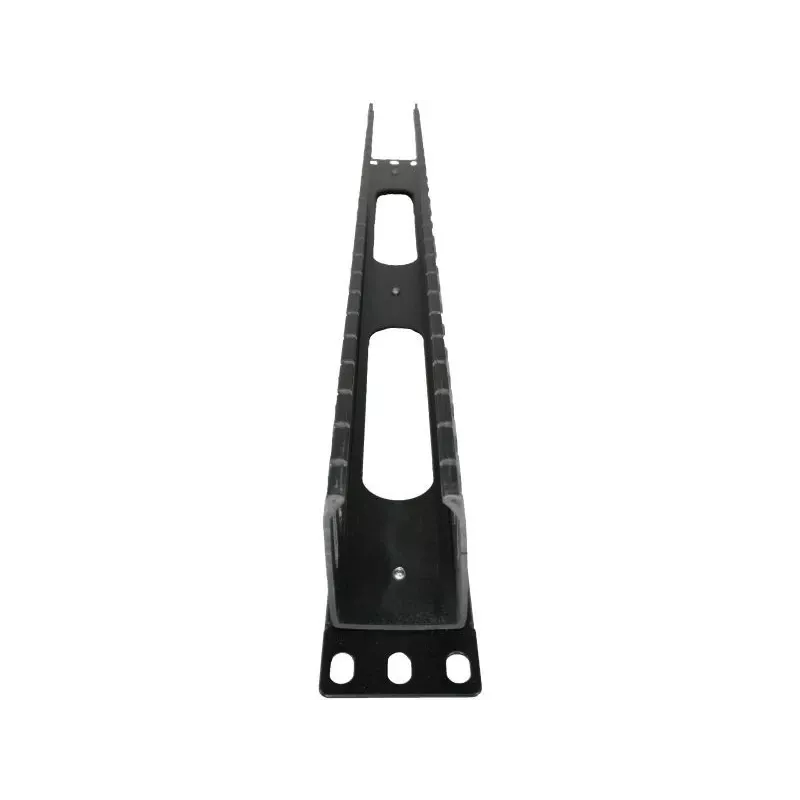 Organizer naścienny Alantec PK008 do kabli 1U czarny metal/tworzywo