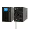 Qoltec 53042 zasilacz awaryjny (UPS) Online (podwójna konwersja) 1 kVA 800 W 2 gniazda wyjściowe AC