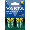 VARTA HR6 AA Akumulator Power 2100 mAh 56706 Baterie wielokrotnego ładowania 4 szt. Zielony, Żółty