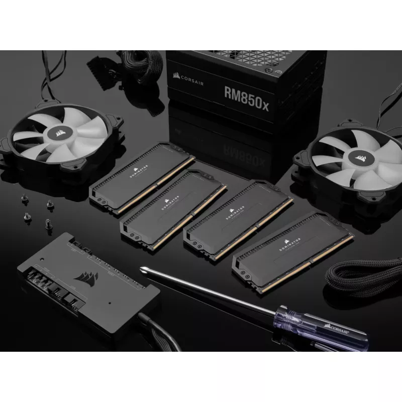 DIMM 64 GB DDR5-6400 (2x 32 GB) Dual-Kit, pamięć czarna, CMT64GX5M2B6400C32, Dominator Platinum, INTEL XMP