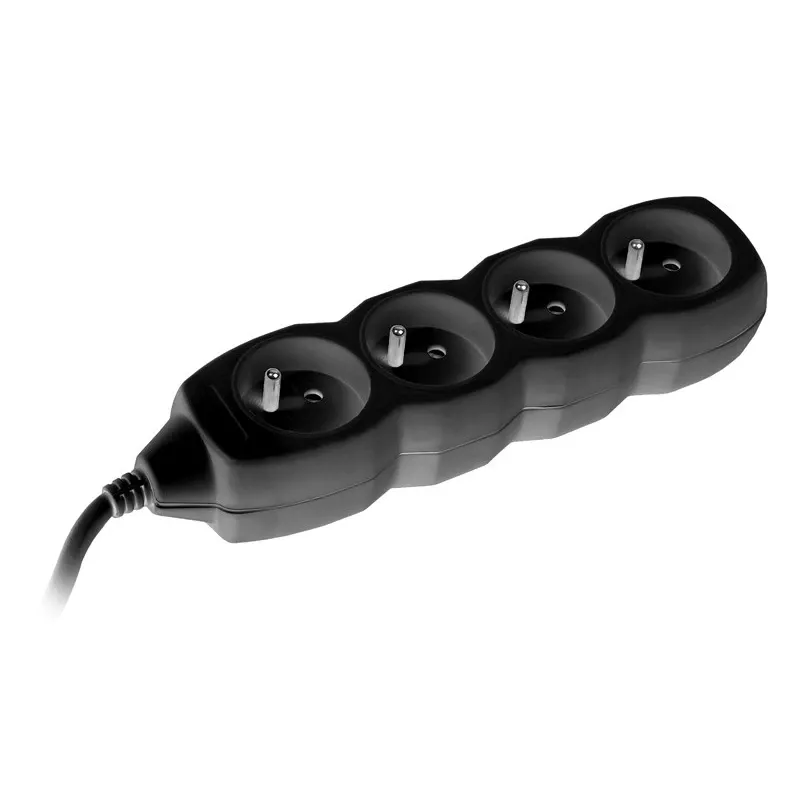 Przedłużacz Tracer PowerCord, 4 gniazda, 3 m, czarny