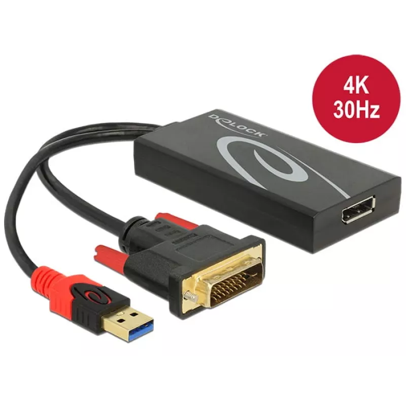 Kabel DVI 24+1 + USB-A/DisplayPort 20p DeLOCK 62596