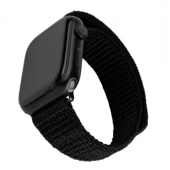 Nylonowy pasek do zegarka FIXED Sporty Strap FIXNST2-436-BK do zegarków 38/40/41 mm, czarny