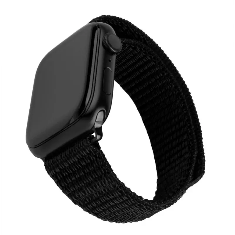 Nylonowy pasek do zegarka FIXED Sporty Strap FIXNST2-436-BK do zegarków 38/40/41 mm, czarny