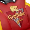 Fotel gamingowy do komputera Subsonic Junior Gryffindor, tapicerowane siedzisko, pomarańczowo-czerwony