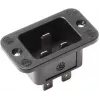 Wtyczka zasilająca C20 Bachmann 917.173, 250 V, 16 A, termoplastyczna, czarna