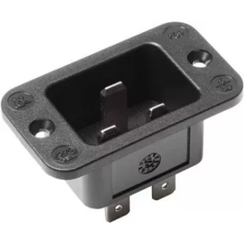 Wtyczka zasilająca C20 Bachmann 917.173, 250 V, 16 A, termoplastyczna, czarna