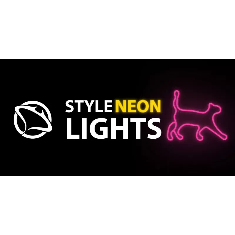 Dekoracyjne światło LED w stylu neonu MANTA SNL70PK Style Neon Lights CAT 2 różowe (model SNL70PK)