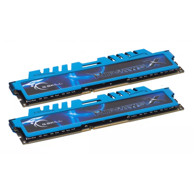 Zestaw pamięci G.Skill 16GB Ripjaws X Dual Channel – niebieski (2x 8GB, DDR3 1600MHz, 1,5 V, F3-1600C9D-16GXM, XMP Ready)