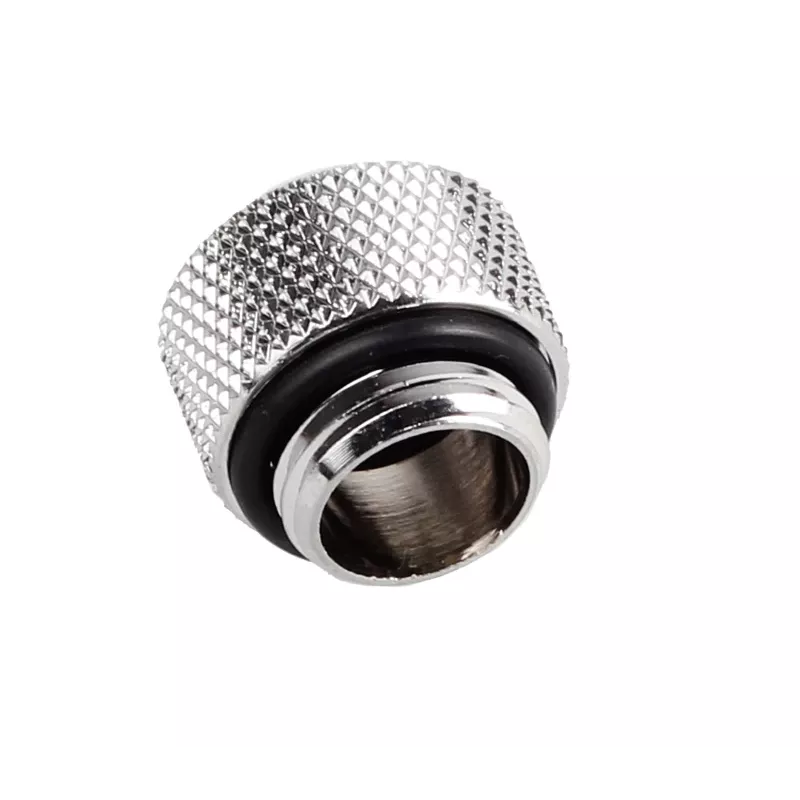 Bitspower Złączka przejściowa Multi-Link prosta G1/4 cala GW na twardą rurkę 12 mm AD – Srebrna błyszcząca