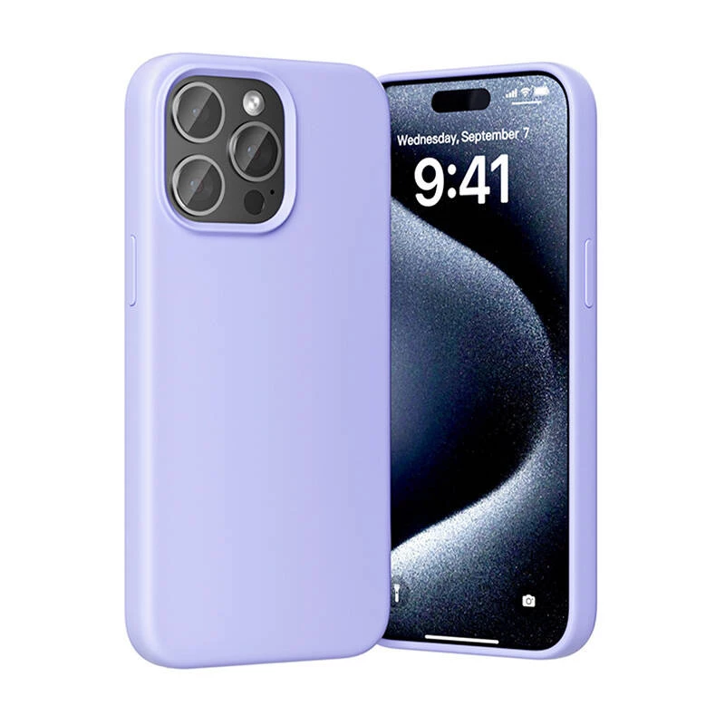 Etui Vention Silicone Case KUFV0-40 do iPhone 15 Pro Max, fioletowe, silikonowe, przyjemne w dotyku, smukłe