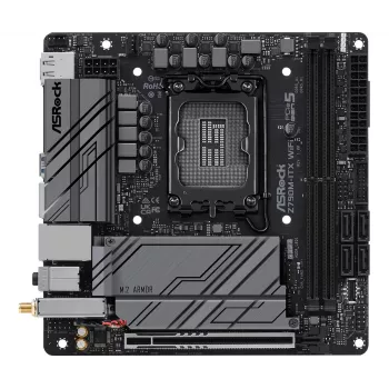 Płyta główna ASRock Z790M-ITX WiFi — Intel Z790, LGA 1700, mini ITX, DDR5, 2x DIMM, 64GB, 2.5Gb LAN, Wi‑Fi 6E