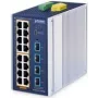 Przełącznik Ethernetowy zarządzalny PLANET przemysłowy L2+ 16-portowy 10/100/1000T PoE 4-portowy 10G SFP+