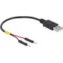 Kabel USB DeLOCK 85400 0,1 m USB A Czarny