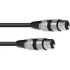 adapter kablowya audio Omnitronic 3022075C 1x 3-pin XLR żeński na 1x 3-pin XLR męski, 0,15 m