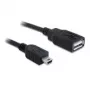 Kabel USB DeLOCK 82905 USB 2.0 0,5m USB A Mini-USB B Czarny