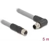 Kabel czujnika/aktuatora DELOCK 80552 5 m RST M12 Szary