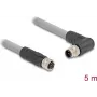 Kabel czujnika/aktuatora DELOCK 80552 5 m RST M12 Szary