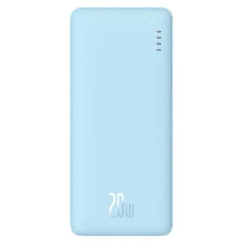 Przenośny power bank Baseus Airpow 10000 mAh, 20W, LiPo, USB-C + USB-A, niebieski