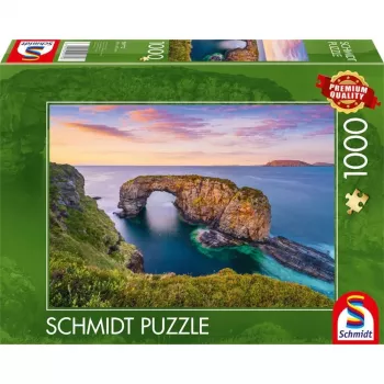 Puzzle Schmidt Spiele 59772 — 1000 elementów — Irlandia Co Donegal Fanad Great Pollet Sea Arch