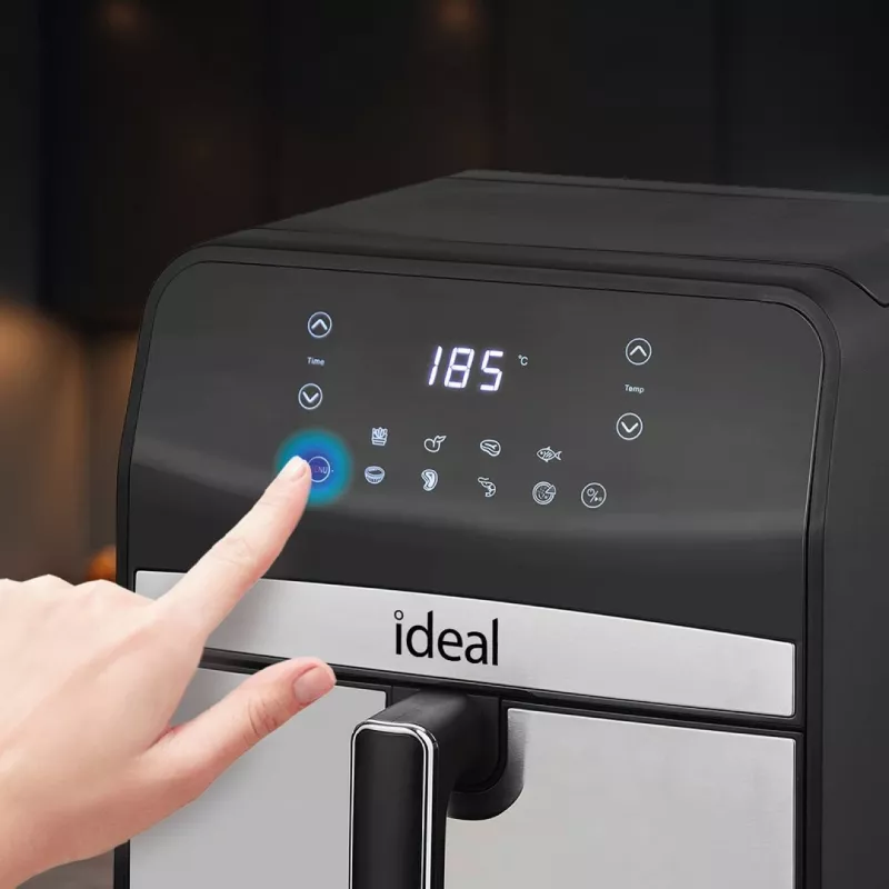 Frytkownica beztłuszczowa Eldom IK1501 — 6,5 l, 1800 W, dotykowy LED, regulowany termostat, wyjmowana miska do mycia w zmywarce