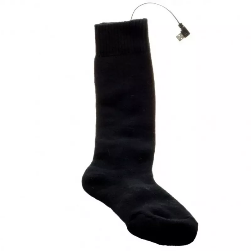 Skarpety sportowe Glovii GQ2L unisex L z wbudowanym elementem grzewczym, mieszanka bawełny i elastanu, czarno-czerwone