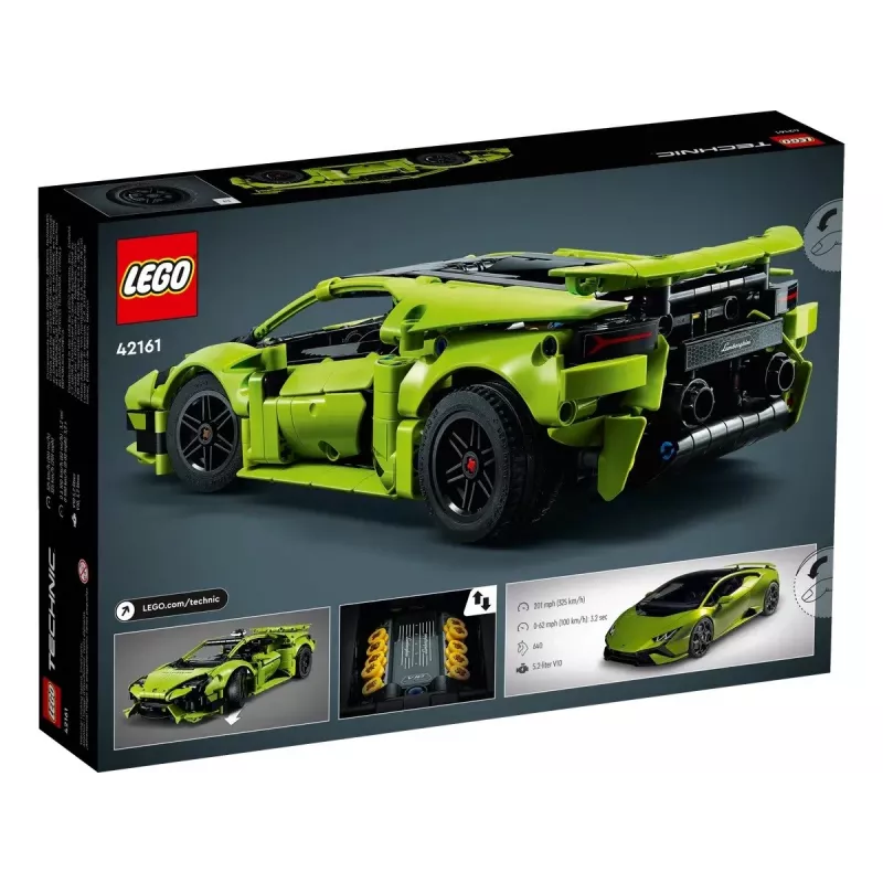 Zestaw konstrukcyjny LEGO Technic Lamborghini Huracán Tecnica w skali 1:10, 806 elementów, wiek 9+
