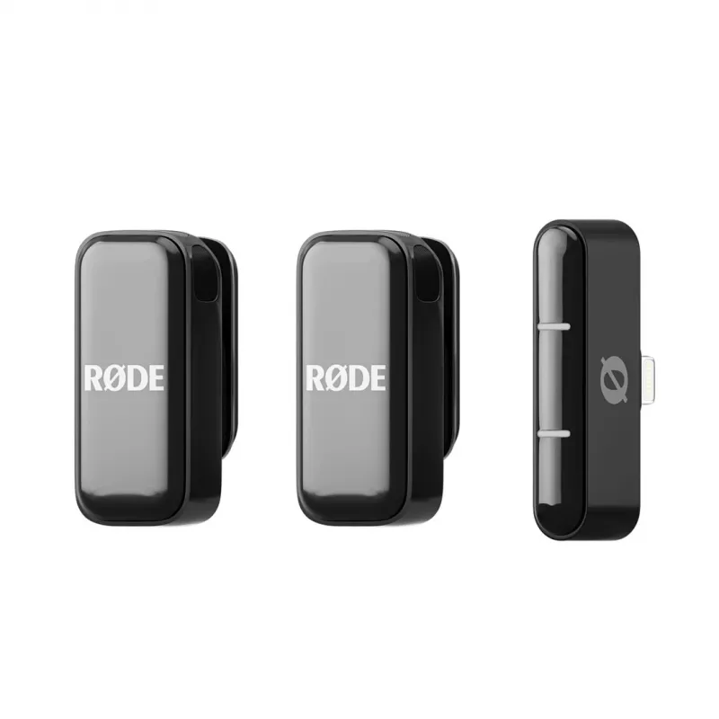 Bezprzewodowy system mikrofonowy Rode Wireless Micro Lightning — dookólny, 48 kHz, 24-bitowy, zasięg 100 m, bateria 7 h
