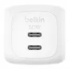 Belkin BoostCharge Pro - Zasilacz - GaN - 50 W - Szybkie ładowanie - 2 porty wyjściowe (2 x USB-C)