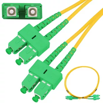 Patchcord Extralink SC/APC–SC/APC Single Mode Duplex G.652D 3mm 5m