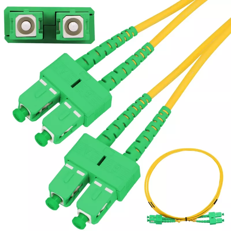 Patchcord Extralink SC/APC–SC/APC Single Mode Duplex G.652D 3mm 5m