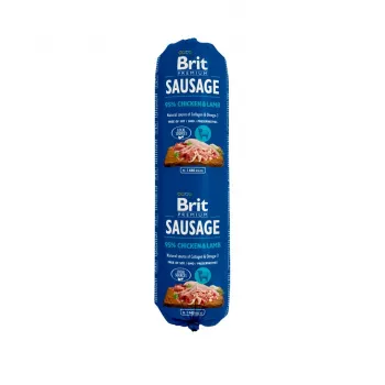 Mokra karma dla psa Brit Premium M-KONB3 — kurczak i jagnięcina, w puszce 800 g