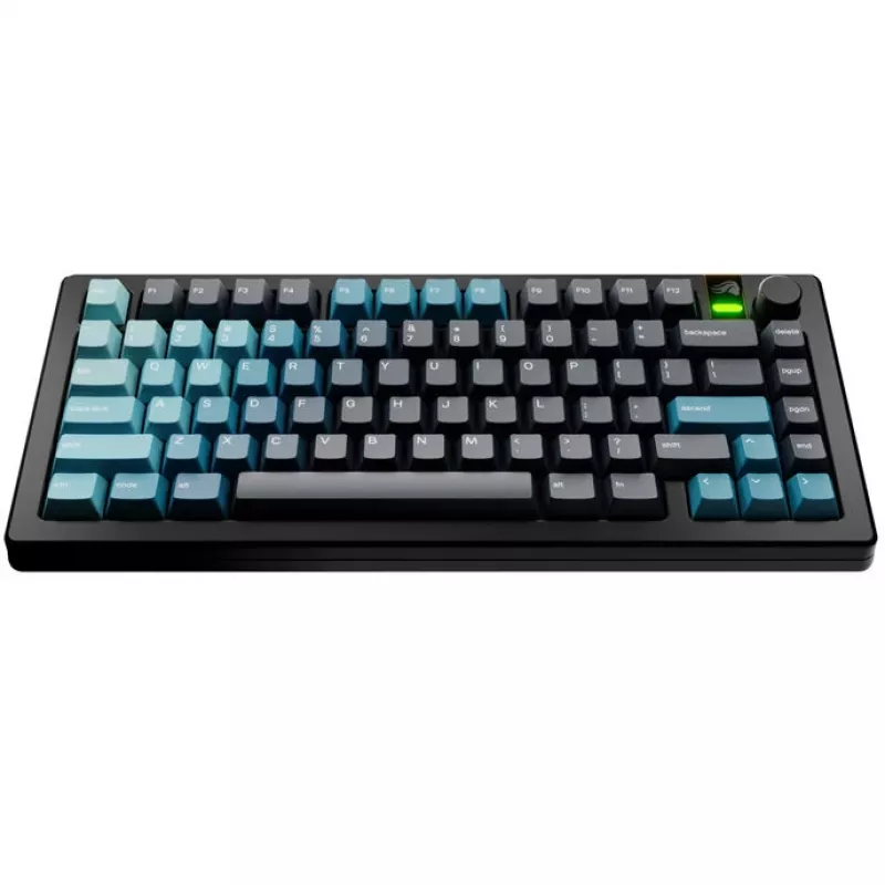 Keycaps GLORIOUS GPBT Gradient Celestial Ice — układ ANSI, zestaw klawiszy PBT z nanoszeniem sublimacyjnym