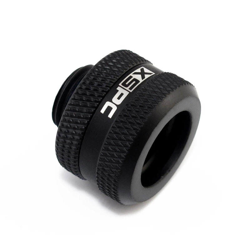 Złącze XSPC G1/4 do rurki sztywnej 14 mm, czarny mat - 8 sztuk