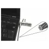Dicota Security kabel T-Lock, kombinacja, zamek na klucz, slot 3x7mm